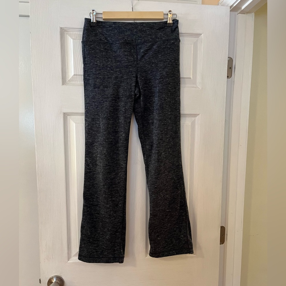 Ideology Women's Grey Leggings Wide Leg EUC Yoga Comfy